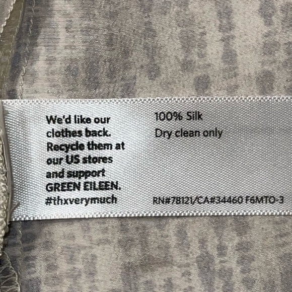 Eileen Fisher Silk Ballet Neck Short Sleeve T-Shirt Blouse  Size M - Picture 14 of 14